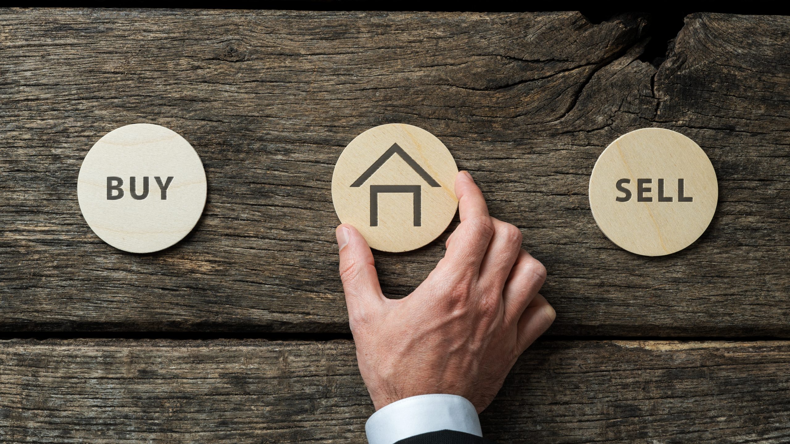 Real estate sale planning — Services Real estate market illustration from the original True Blue Auctions website